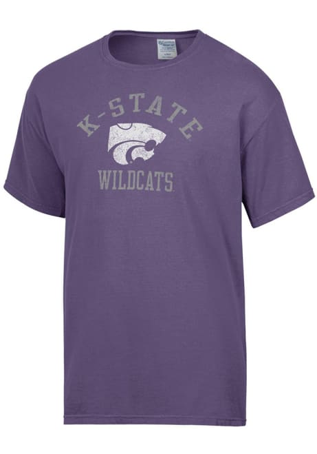 K-State Wildcats Purple ComfortWash Garment Dyed Short Sleeve T Shirt