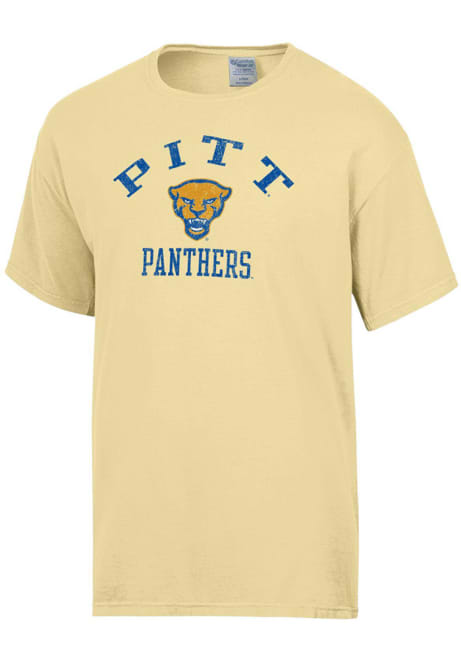 Pitt Panthers Yellow ComfortWash Garment Dyed Short Sleeve T Shirt