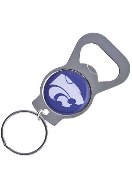Silver K-State Wildcats Bottle Opener Keychain