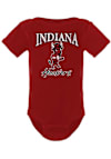 Main image for Baby Indiana Hoosiers Red Summit Sportswear Primary Logo Short Sleeve One Piece