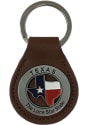 Texas Texas Flag Leather Keychain