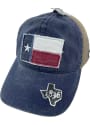 Texas Flag Patch Trucker Adjustable Hat - Navy Blue