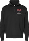 Main image for D.J. Taylor Mens Rally Black Cincinnati Bearcats NIL Embroidered Qtr Zip Pullover