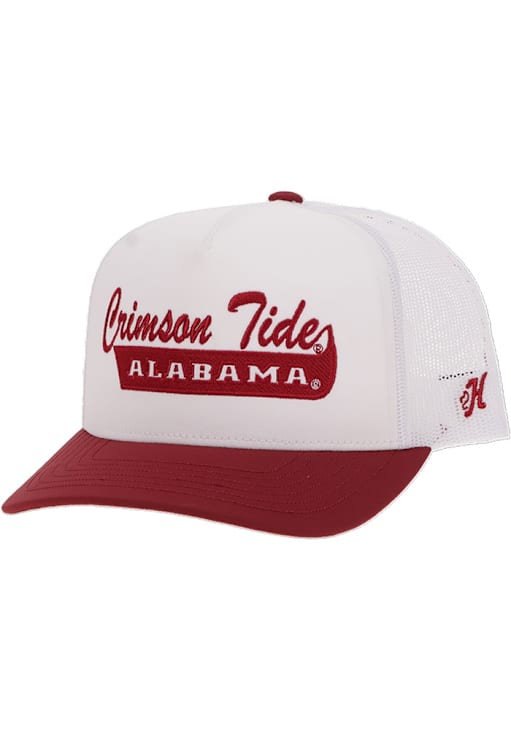 Hooey Alabama Crimson Tide 6 Panel Trucker Adjustable Hat - White