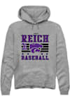 Main image for Jonah Reich Rally Mens Grey K-State Wildcats NIL Striped Player Hood