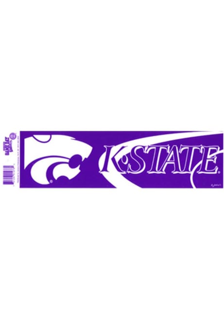 Purple K-State Wildcats Logo Bumper Sticker