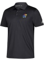 Kansas Jayhawks Adidas Grind Polo Shirt - Black