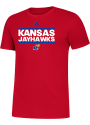 Kansas Jayhawks Adidas Amplifier Dassler T Shirt - Red