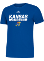 Kansas Jayhawks Adidas Amplifier T Shirt - Blue
