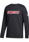 Main image for Adidas Louisville Cardinals Mens Black Fleece Long Sleeve Crew Sweatshirt