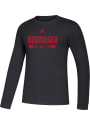 Nebraska Cornhuskers Adidas Football Amplifier T Shirt - Black