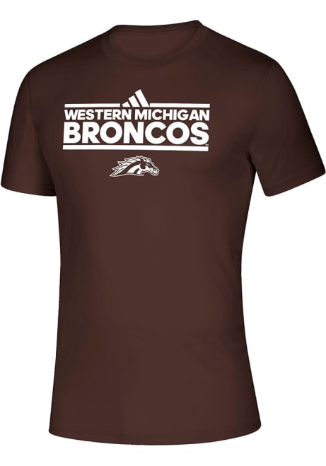 Western Michigan Broncos Brown Adidas Dassler Creator Short Sleeve T Shirt