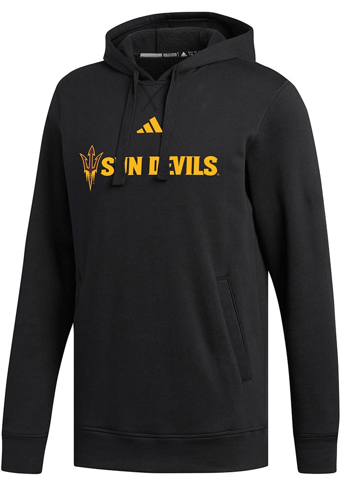 Adidas Arizona State Sun Devils Mens Fleece Dassler Hoodie - BLACK