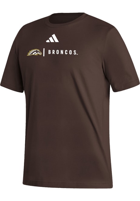 Western Michigan Broncos Brown Adidas Fresh Design Short Sleeve T Shirt