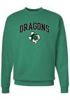 Main image for Rally Carroll High School Dragons Mens Green Arch Mascot Long Sleeve Crew Sweatshirt