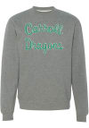 Main image for Rally Carroll High School Dragons Mens Grey Script Long Sleeve Crew Sweatshirt