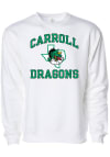 Main image for Rally Carroll High School Dragons Mens White Number One Long Sleeve Crew Sweatshirt