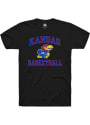 Kansas Jayhawks Rally Basketball Number One T Shirt - Black
