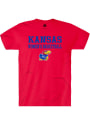 Kansas Jayhawks Rally Womens Basketball Stacked T Shirt - Red