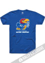 Kansas Jayhawks Rally 2022 National Champions Cut The Net T Shirt - Blue
