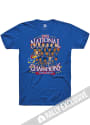 Kansas Jayhawks Rally 2022 National Champions NIL Caricature Basketball T Shirt - Blue