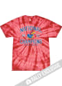 Kansas Jayhawks Rally 2022 National Champions Circus Tie Dye Fashion T Shirt - Red