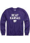 Main image for Rally K-State Wildcats Mens Purple Beat Kansas Long Sleeve Crew Sweatshirt