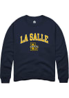 Main image for Rally La Salle Explorers Mens Navy Blue Arched Mascot Long Sleeve Crew Sweatshirt