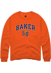 Main image for Rally Baker University Mens Orange Arch Mascot Long Sleeve Crew Sweatshirt