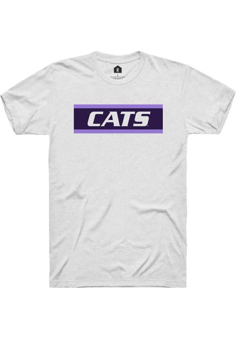 K-State Wildcats White Rally Cats Block Short Sleeve T Shirt