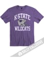 K-State Wildcats Rally Football Helmet T Shirt - Purple