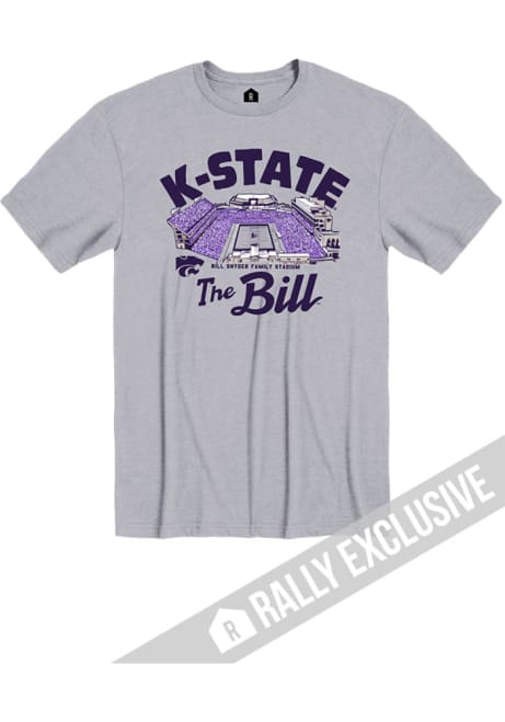 K-State Wildcats Grey Rally The Bill Short Sleeve Fashion T Shirt