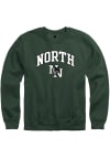 Main image for Rally Norman North High School Timberwolves Mens Green Arch Mascot Long Sleeve Crew Sweatshirt