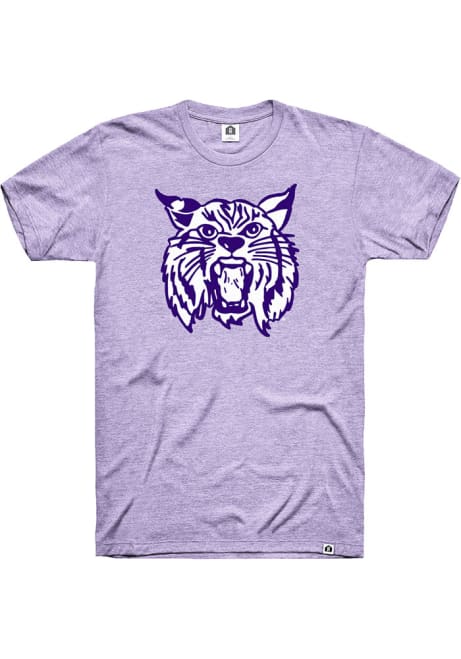 K-State Wildcats Lavender Rally Triblend Willie Logo Short Sleeve Fashion T Shirt