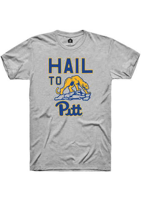 Pitt Panthers Grey Rally Hail To Pitt Short Sleeve T Shirt