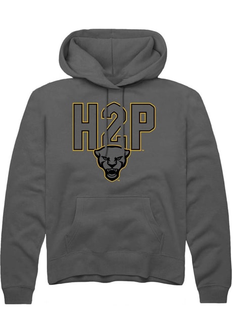 Mens Pitt Panthers Charcoal Rally HTP Hooded Sweatshirt