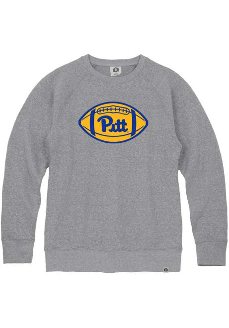 Mens Pitt Panthers Grey Rally Triblend Fashion Sweatshirt