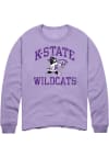 Main image for Rally K-State Wildcats Mens Lavender Number One Willie Long Sleeve Fashion Sweatshirt