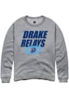 Main image for Rally Drake Bulldogs Mens Grey Drake Relays Long Sleeve Crew Sweatshirt