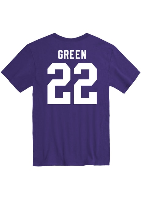 Daniel Green Rally Mens Purple K-State Wildcats Football Name and Number Player T Shirt