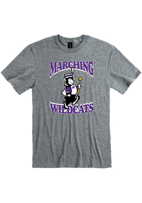 K-State Wildcats Grey Rally Marching Band Short Sleeve T Shirt