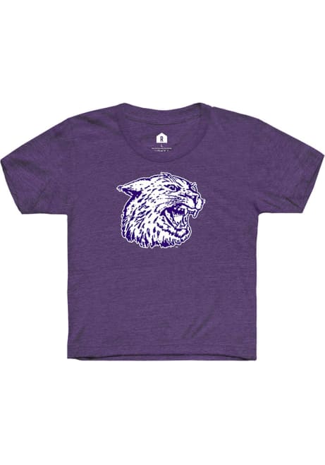 Youth K-State Wildcats Purple Rally Wabash Ratty Cat Willie Short Sleeve T-Shirt