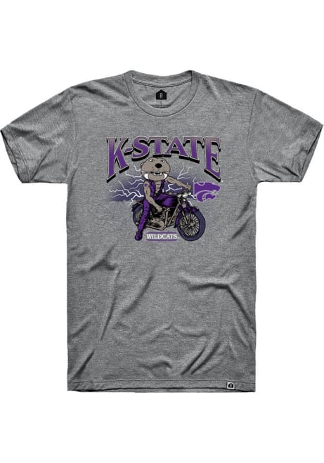 K-State Wildcats Grey Rally Harley Day Willie Short Sleeve T Shirt
