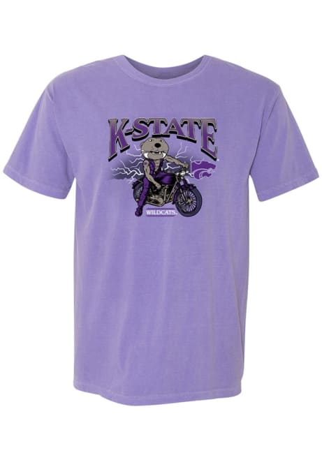 K-State Wildcats Lavender Rally Comfort Colors Harley Day Willie Short Sleeve T Shirt