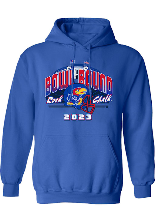 Rally Kansas Jayhawks 2023 Football Bowl Bound Hoodie Blue
