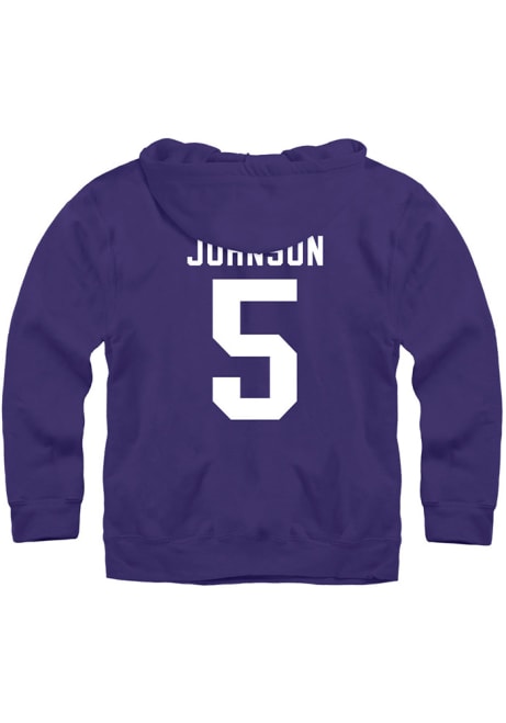 Avery Johnson Rally Mens Purple K-State Wildcats Football Name And Number Player Hood
