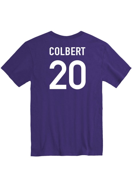 Jerrell Colbert Rally Mens Purple K-State Wildcats Basketball Name And Number Player T Shirt