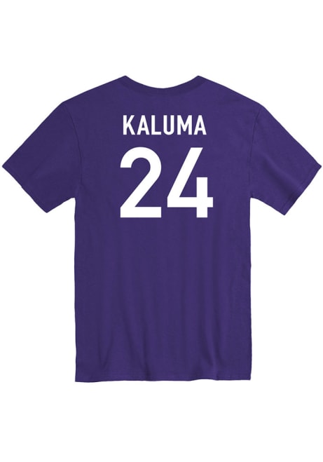 Arthur Kaluma Rally Mens Purple K-State Wildcats Basketball Name And Number Player T Shirt
