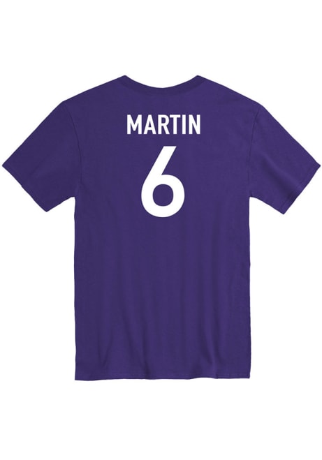 Mack Martin Rally Mens Purple K-State Wildcats Basketball Name And Number Player T Shirt