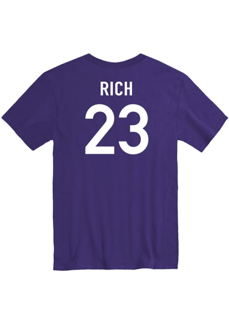 Macaleab Rich Rally Mens Purple K-State Wildcats Basketball Name And Number Player T Shirt
